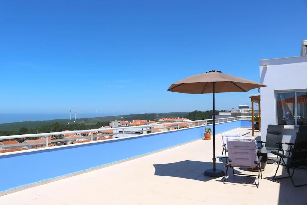 Sitio Penthouse - Big Terrace With Sea View & Bbq Villa Nazaré Exterior foto